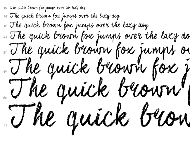 Coalhand Luke font waterfall